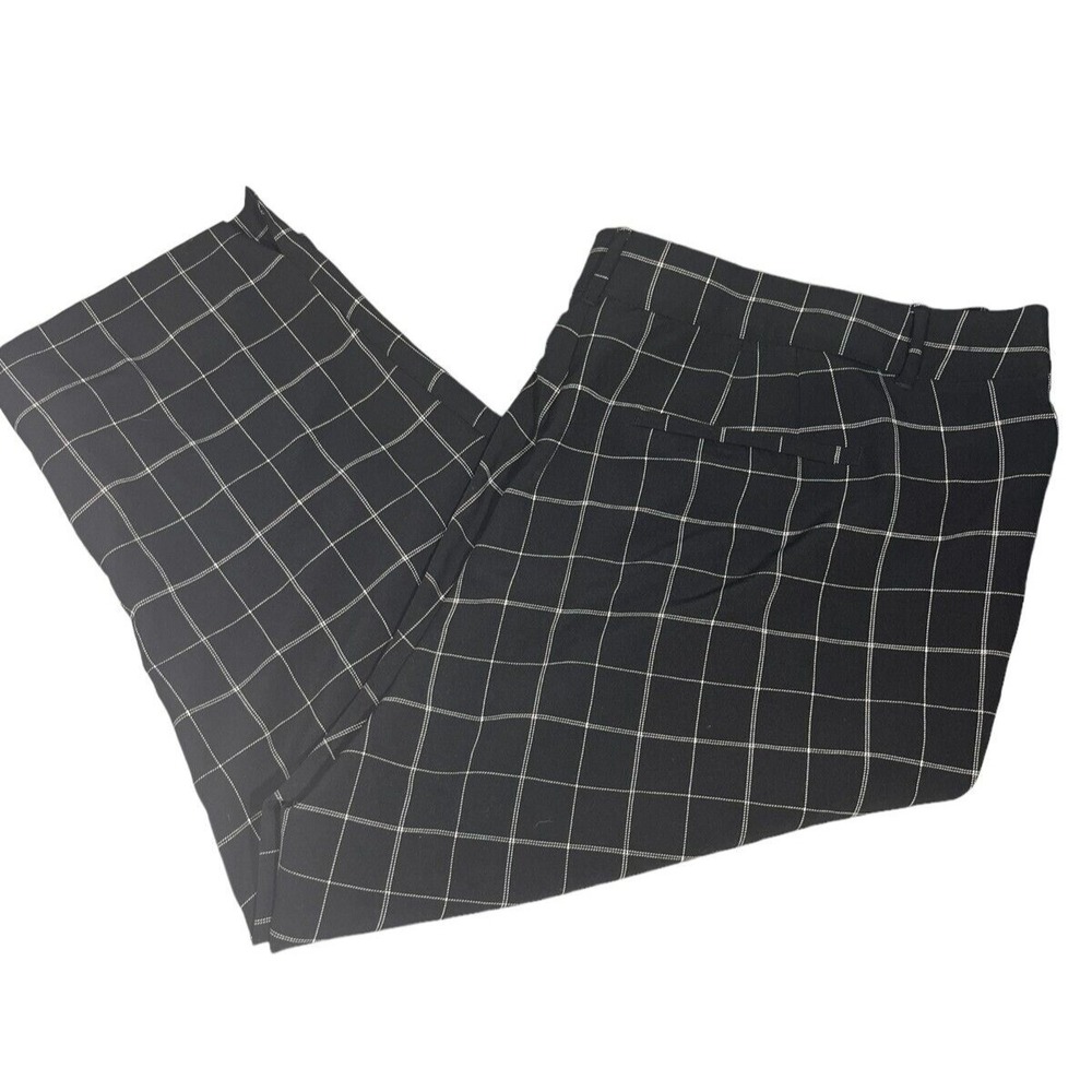 EVRI Women's NWT Checked Dress Capri Pants Retails $50 Size 22W 23" Inseam